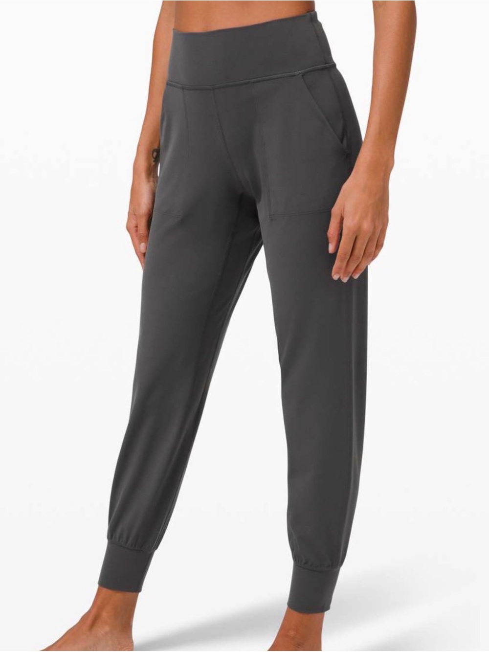 Lululemon Hi-Rise Charcoal Gray Jogger Track Pants size 6